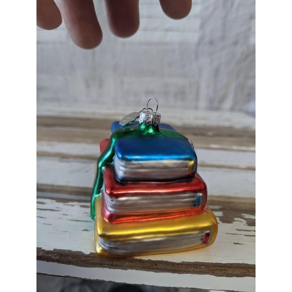 Dept 56 books reading school arithmetic ornament X - Picture 4 of 7